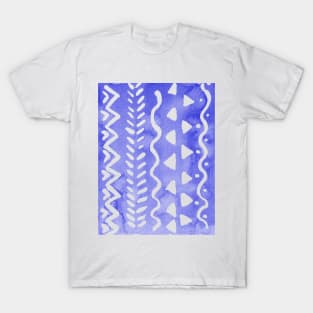 Loose boho chic pattern - ultramarine blue T-Shirt